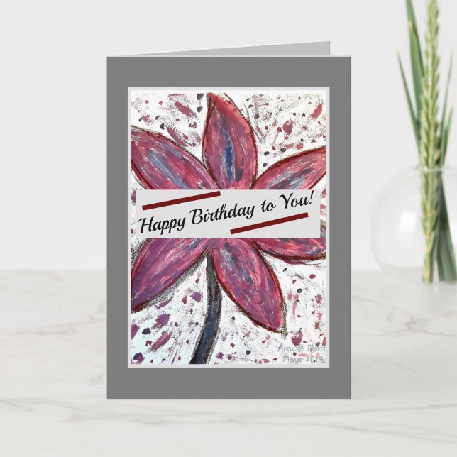 Tarjeta ¡Feliz cumpleaños para ti! (Anverso)