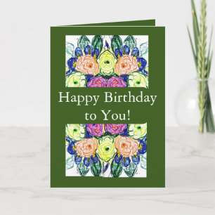 Tarjeta ¡Feliz cumpleaños para ti!