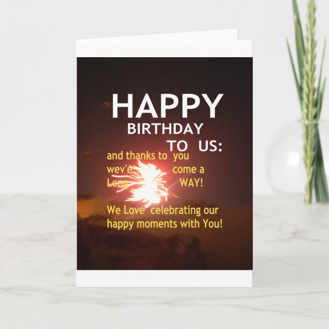 Tarjeta Feliz cumpleaños para ti (Anverso)