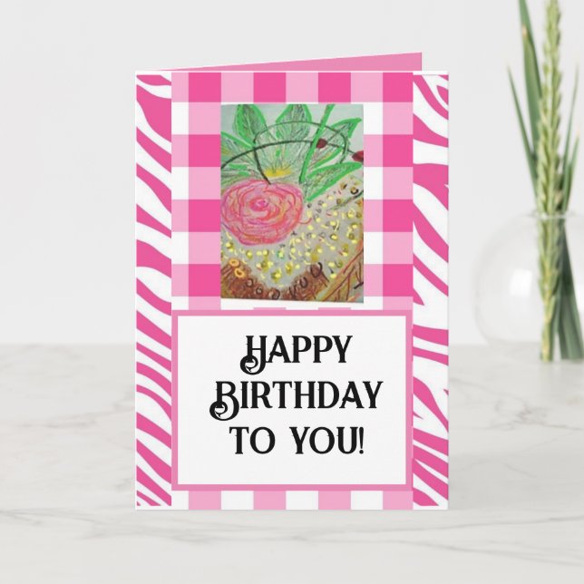 Tarjeta ¡Feliz cumpleaños para ti! (Anverso)