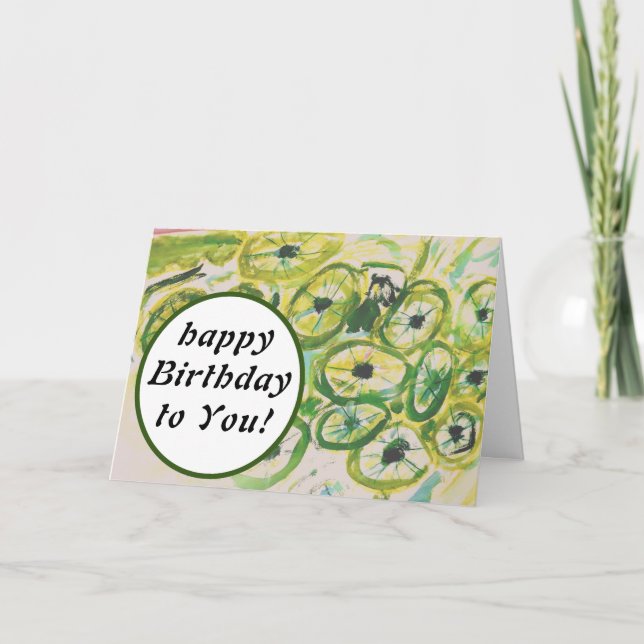 Tarjeta ¡Feliz cumpleaños para ti! (Anverso)