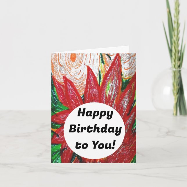 Tarjeta Feliz cumpleaños para ti (Anverso)