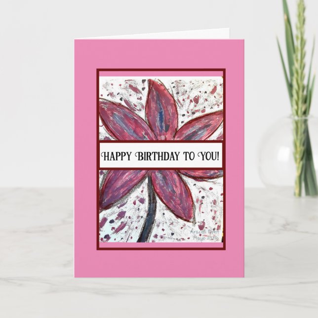 Tarjeta ¡Feliz cumpleaños para ti! (Anverso)