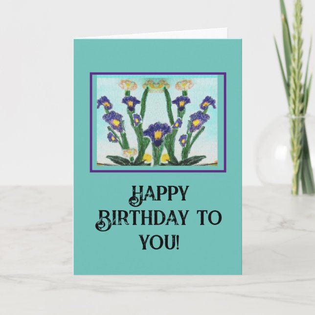 Tarjeta ¡Feliz cumpleaños para ti! (Anverso)