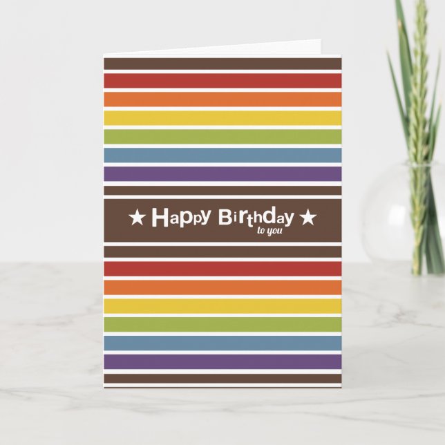 Tarjeta Feliz cumpleaños para ti (Anverso)
