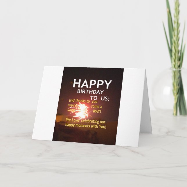 Tarjeta Feliz cumpleaños para ti (Anverso)