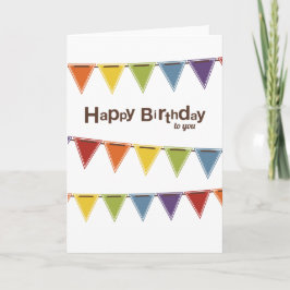 Tarjeta Feliz cumpleaños para ti | Conejo arcoiris