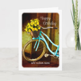 Tarjeta Feliz cumpleaños para un amigo bonito arte de flor