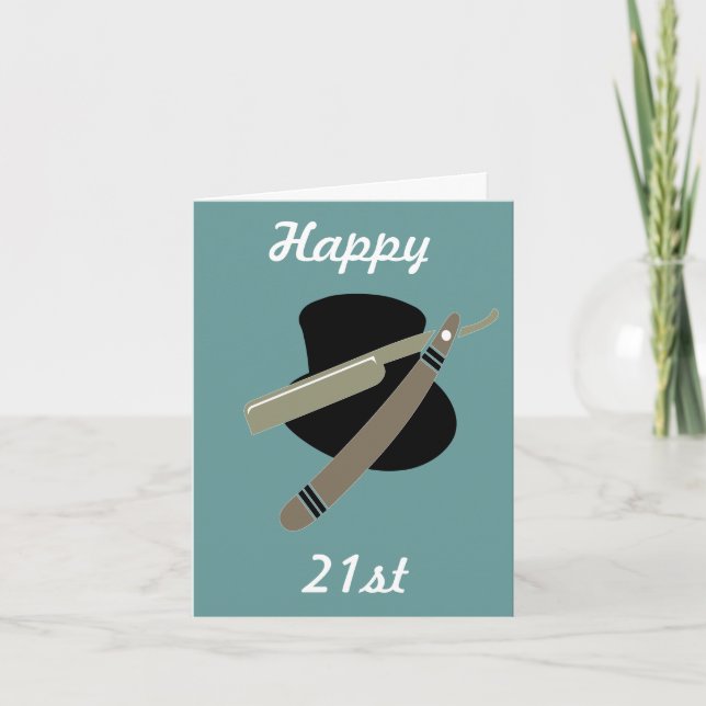 Tarjeta Feliz cumpleaños para un chico (Anverso)