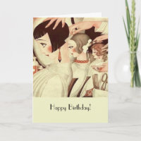 Feliz cumpleaños para un estilista de pelo