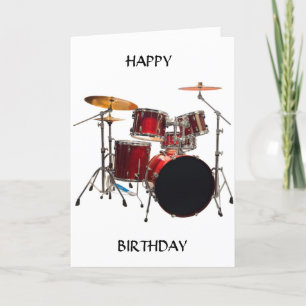 TARJETA FELIZ CUMPLEAÑOS PARA UN INCREÍBLE "DRUMADOR"