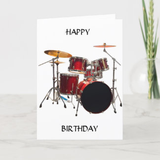 TARJETA FELIZ CUMPLEAÑOS PARA UN INCREÍBLE "DRUMADOR"