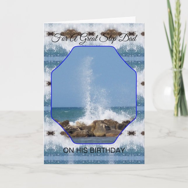 Tarjeta Feliz Cumpleaños Para Un Paso Hacia El Mar (Anverso)