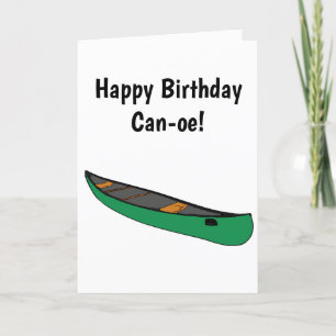 Tarjeta Feliz Cumpleaños Para Usted Paddling Canoe Cumplea