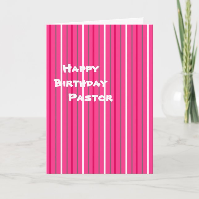 Tarjeta Feliz cumpleaños Pastor (Anverso)