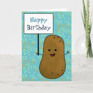 Tarjeta Feliz Cumpleaños Patata