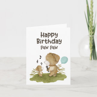 Tarjeta Feliz cumpleaños Paw Paw - Pet Lover - cumpleaños 