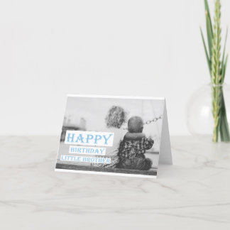 Tarjeta Feliz cumpleaños pequeño hermano