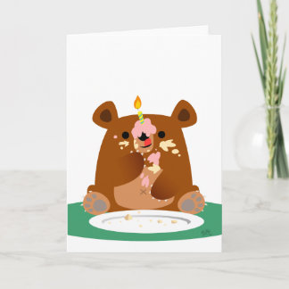 Tarjeta ¡Feliz cumpleaños, pequeño oso!