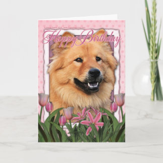 Tarjeta Feliz cumpleaños - perro chino de perro chino -