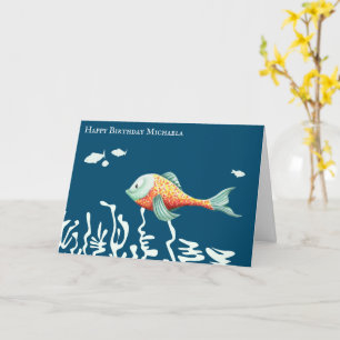 Tarjeta Feliz cumpleaños personalizado