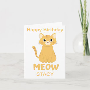 Tarjeta ¡Feliz cumpleaños personalizado! Animal lindo - Ga