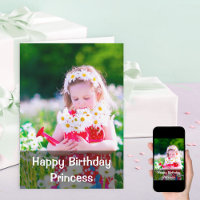 Feliz cumpleaños, Personalizado, Chica fotográfico