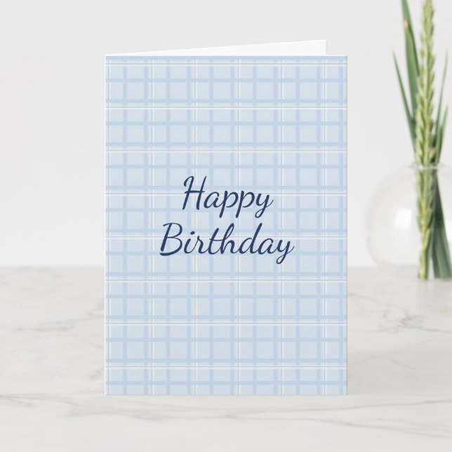 Tarjeta Feliz cumpleaños personalizado | Minimalista moder (Anverso)