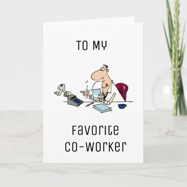 TARJETA FELIZ CUMPLEAÑOS PORQUE "CUENTAS" AL COTRABAJADOR  (Anverso)