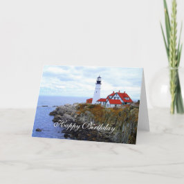 Tarjeta Feliz cumpleaños, Portland Head Light House