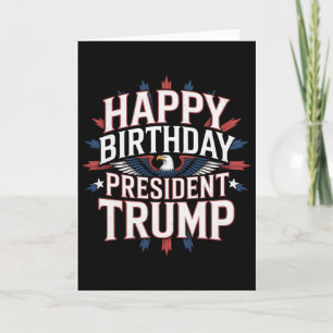 Tarjeta Feliz Cumpleaños Presidente Trump - Cumpleaños de 