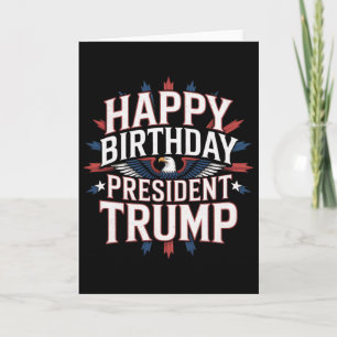 Tarjeta Feliz Cumpleaños Presidente Trump - Cumpleaños de 