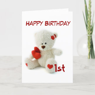 Tarjeta Feliz cumpleaños, primer tema de Teddy Bear