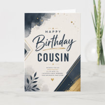 Feliz Cumpleaños Primo para Él Moderno Masculino