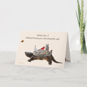 Tarjeta Feliz cumpleaños: ¿Qué es la vida sin amigos?