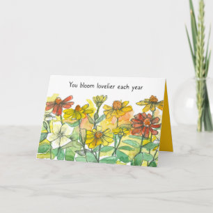 Tarjeta Feliz cumpleaños que pareces más cariñoso cada año