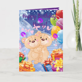 Tarjeta Feliz cumpleaños, querida