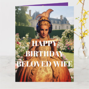 Tarjeta Feliz cumpleaños, querida esposa