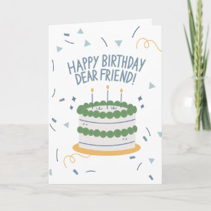 Tarjeta Feliz cumpleaños, querido amigo