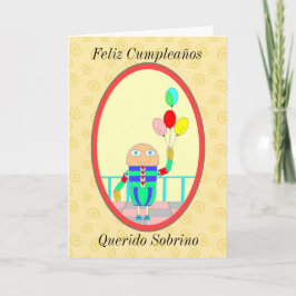 Tarjeta Feliz Cumpleaños Querido Sobrino II