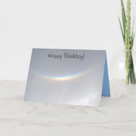 Tarjeta Feliz cumpleaños Rare Face Rainbow Card