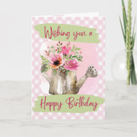 Feliz Cumpleaños - Regadera de Acuarela