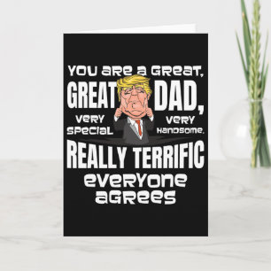 Tarjeta Feliz Cumpleaños Regalos de Papá Republicano Donal