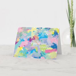 Tarjeta Feliz cumpleaños resumen arte moderno