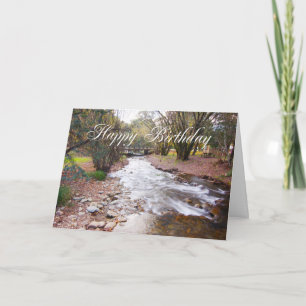 Tarjeta Feliz cumpleaños - río de río