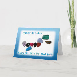 Tarjeta Feliz cumpleaños, rock en