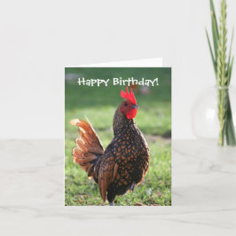 Tarjeta Feliz cumpleaños, Rooster