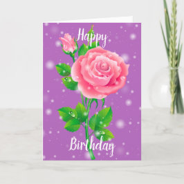 Tarjeta Feliz cumpleaños Rosa