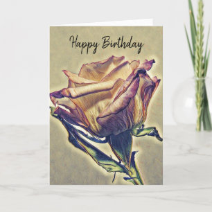 Tarjeta Feliz cumpleaños Rosa