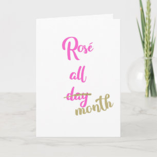 Tarjeta Feliz cumpleaños, Rosa todo el mes